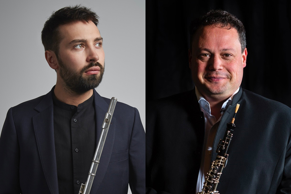 image for news story: Adam Walker and Nick Deutsch join the RCM Woodwind Faculty as Visiting Professors  